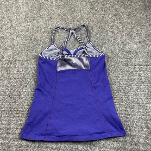 ATHLETA Women’s Fulfillment Built-In Bra Athletic Purple Workout Tank Top Medium - Picture 2 of 8